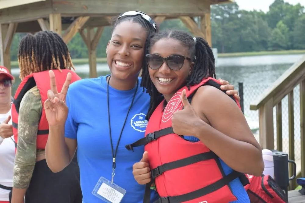 Counselors at the lake
