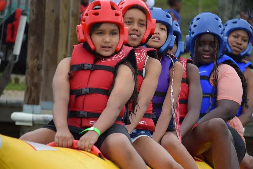 Campers ready for water activities